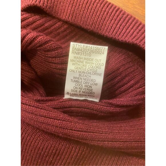 Fortune + Ivy Women's Burgundy Annella Fitted Ribbed Top & Skirt Set Small NWT - Picture 7 of 16